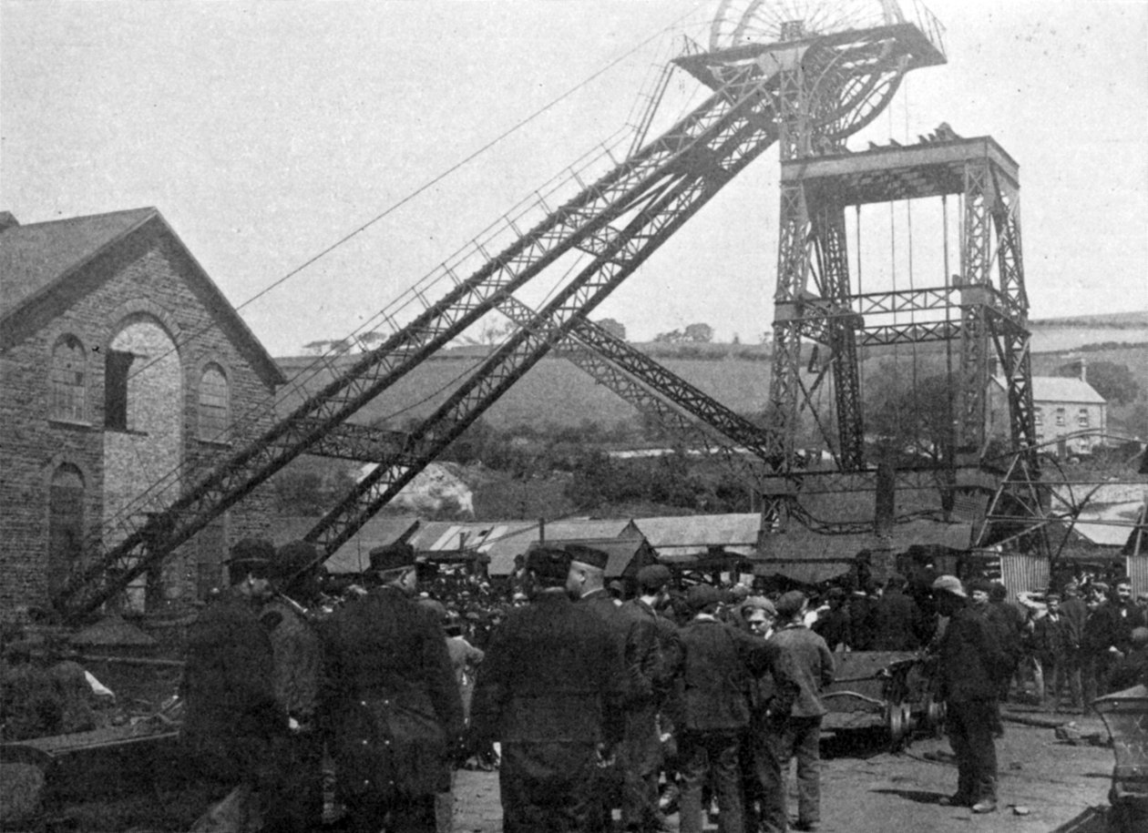 The Welsh Colliery Disaster, illustrasjon fra The King, 1. juni 1901 av English Photographer