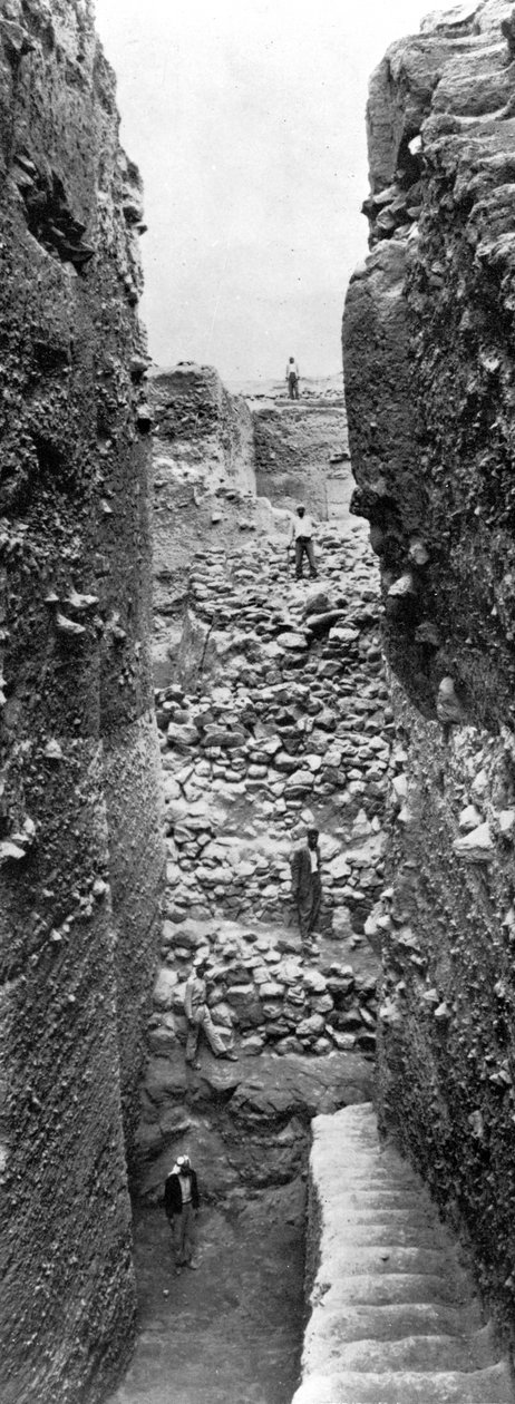 Forsvaret av Jeriko i den pre-keramiske neolittiske A-perioden, ca. 1930-6 av English Photographer