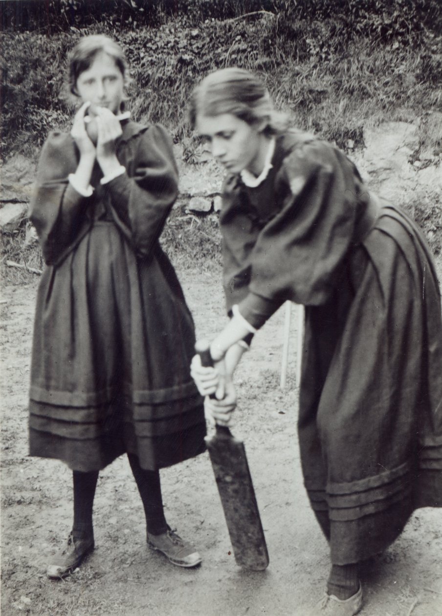 Virginia og Vanessa Stephen, i St. Ives, 1894 av English Photographer