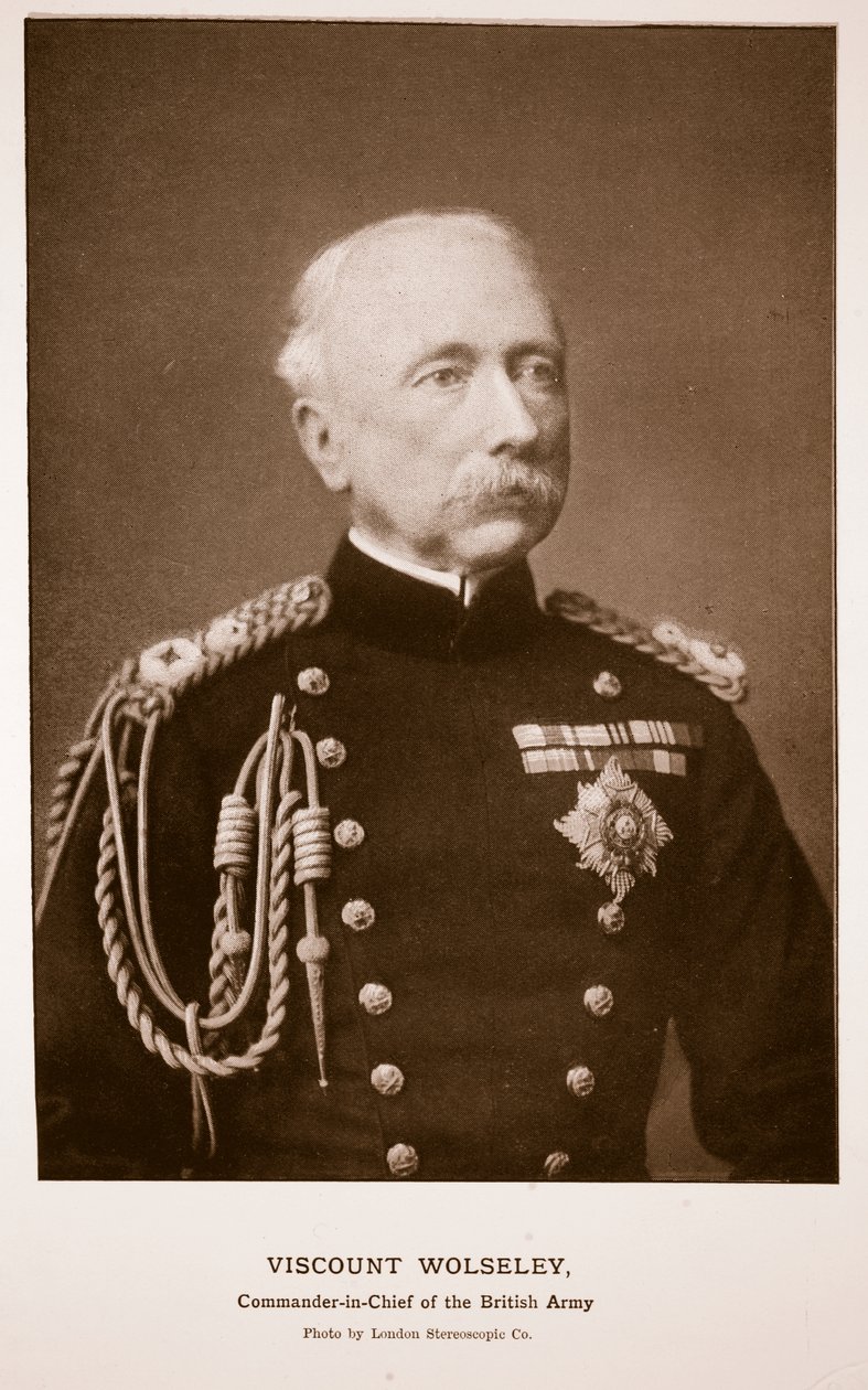 Viscount Wolseley, fotografi tilskrevet London Stereoscopic Co. (sepia-bilde) av English Photographer