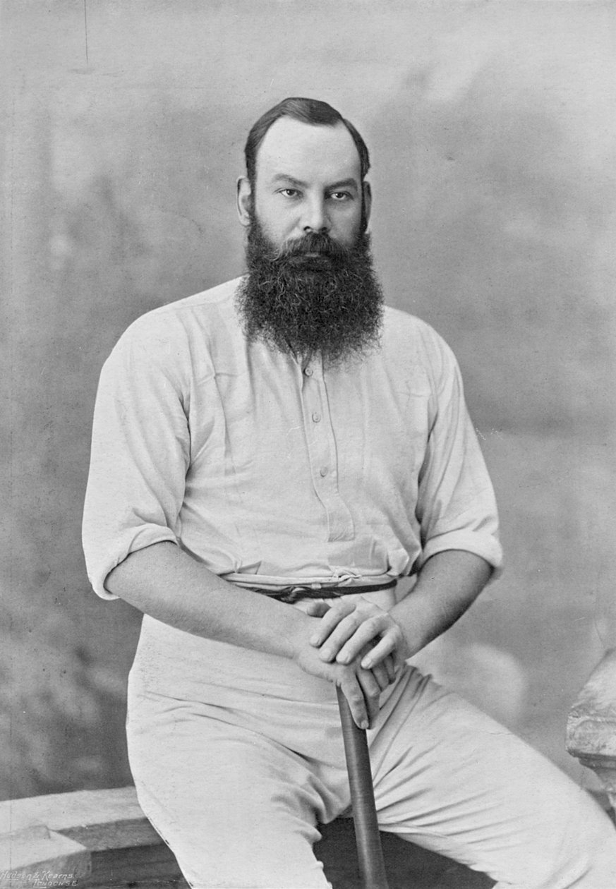 W.G. Grace, fra Famous Cricketers and Cricket Grounds, utgitt av Hudson og Kearns, 1895 av English Photographer