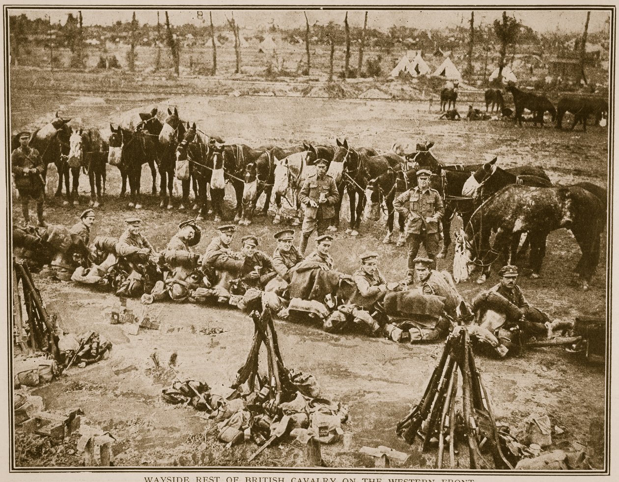 Resten av britisk kavaleri på vestfronten, 1914-19 av English Photographer