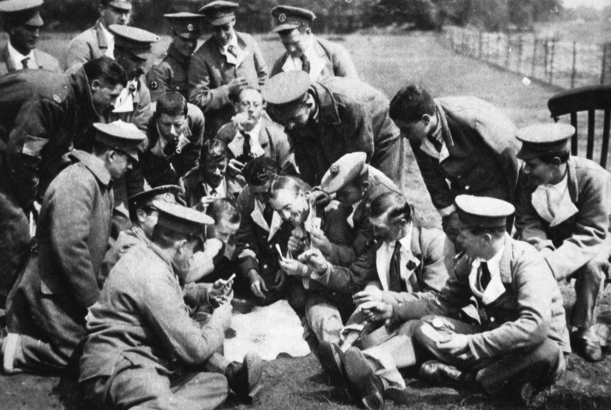 Såret på vestfronten: galante sørafrikanere på sykehus i England, fra The Illustrated War News, 26. juli 1916 av English Photographer