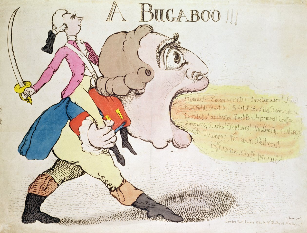 En Bugaboo!!! (håndfarget gravering) av English School