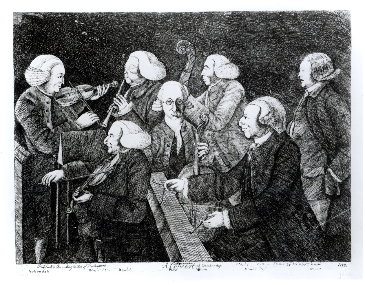 En konsert i Cambridge, 1770 av English School