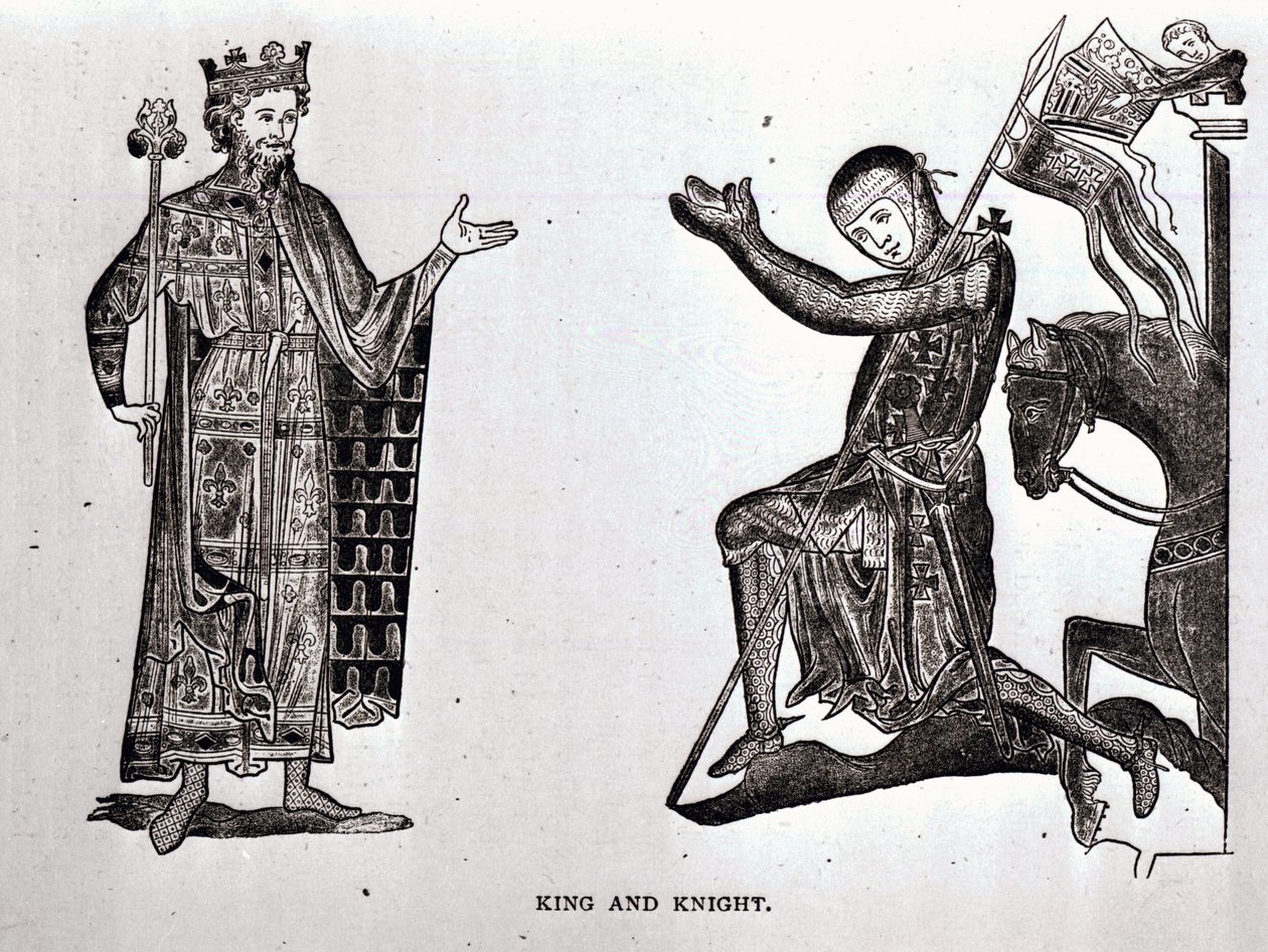 A King and a Knight, illustrasjon fra 