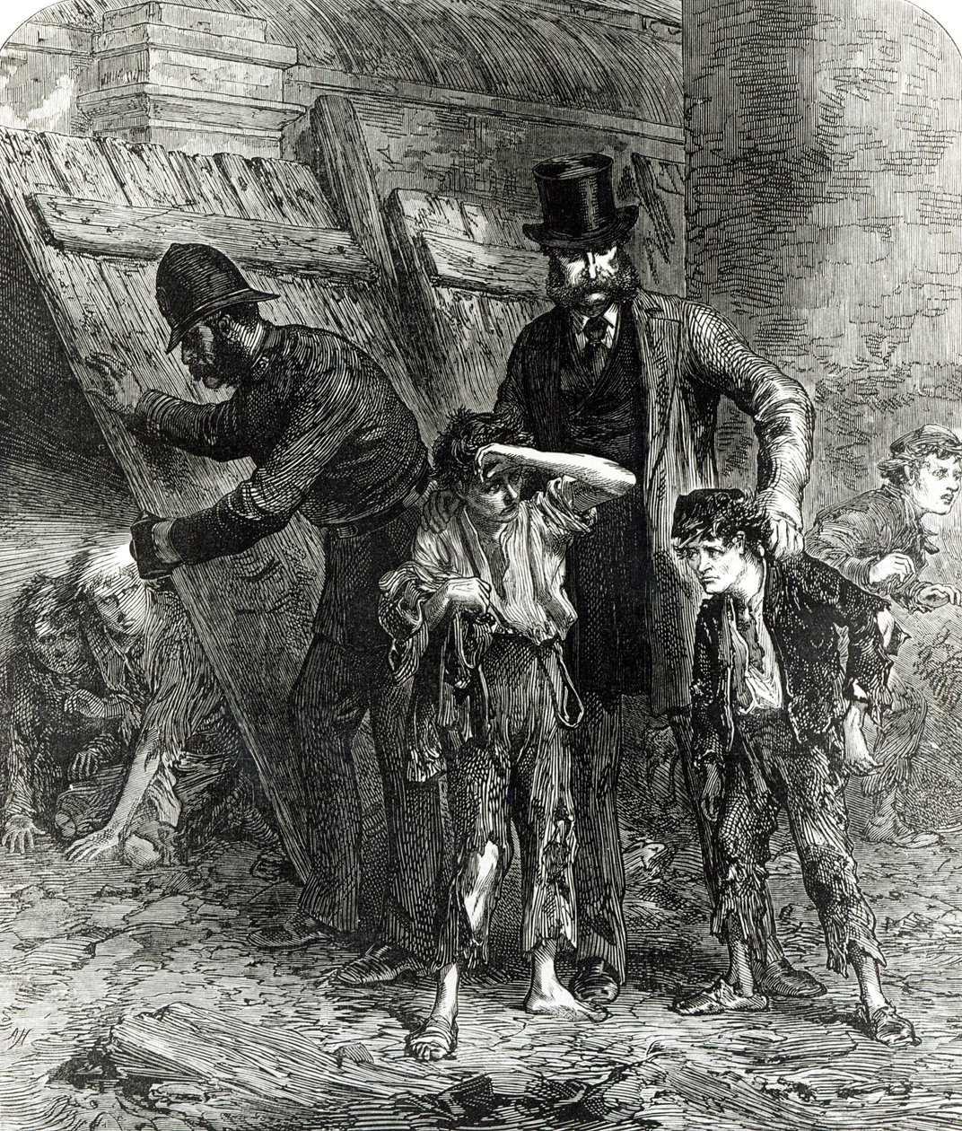 A London School-Board Capture, 02.40, fra The Illustrated London News