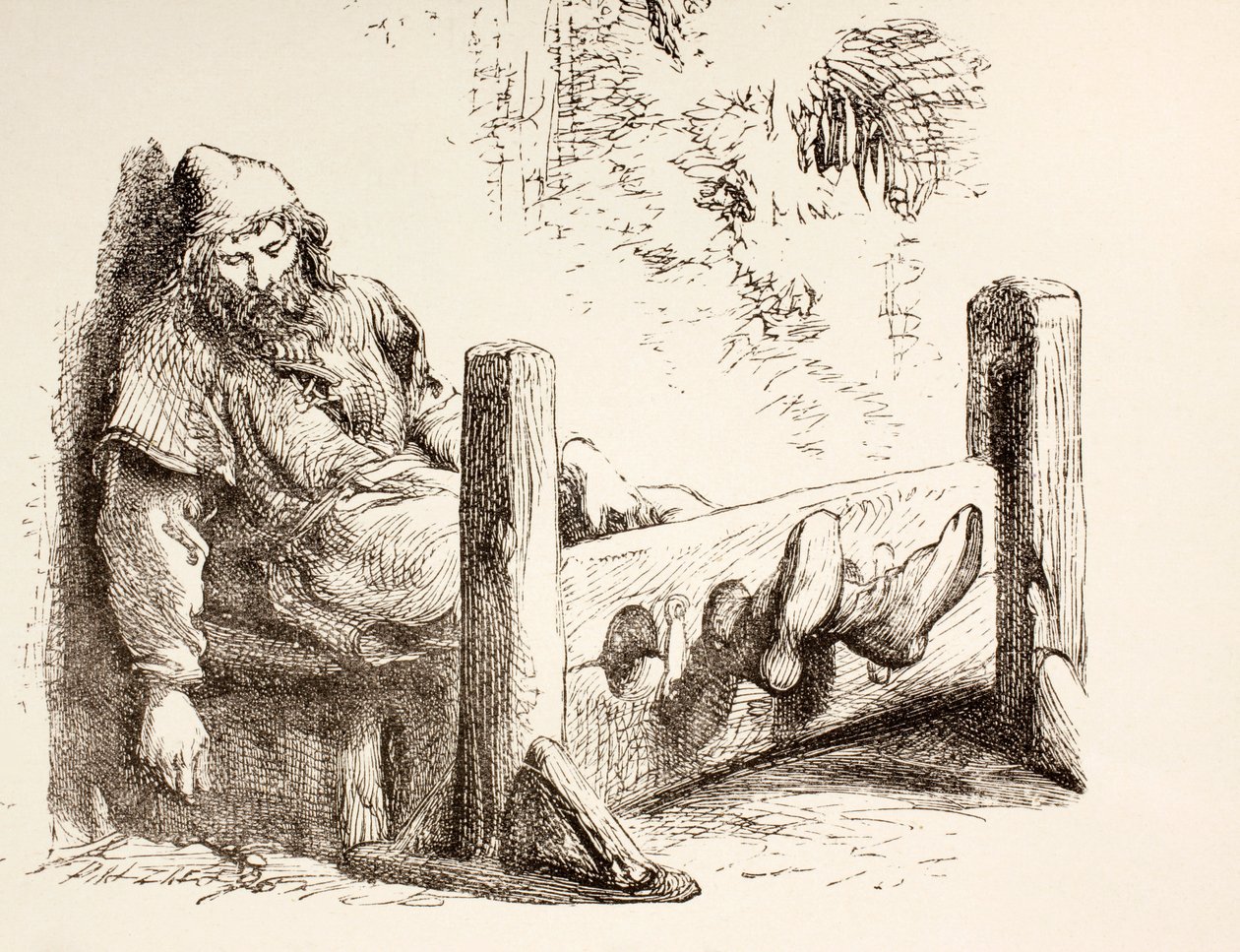 En mann i aksjer, 1890 av English School