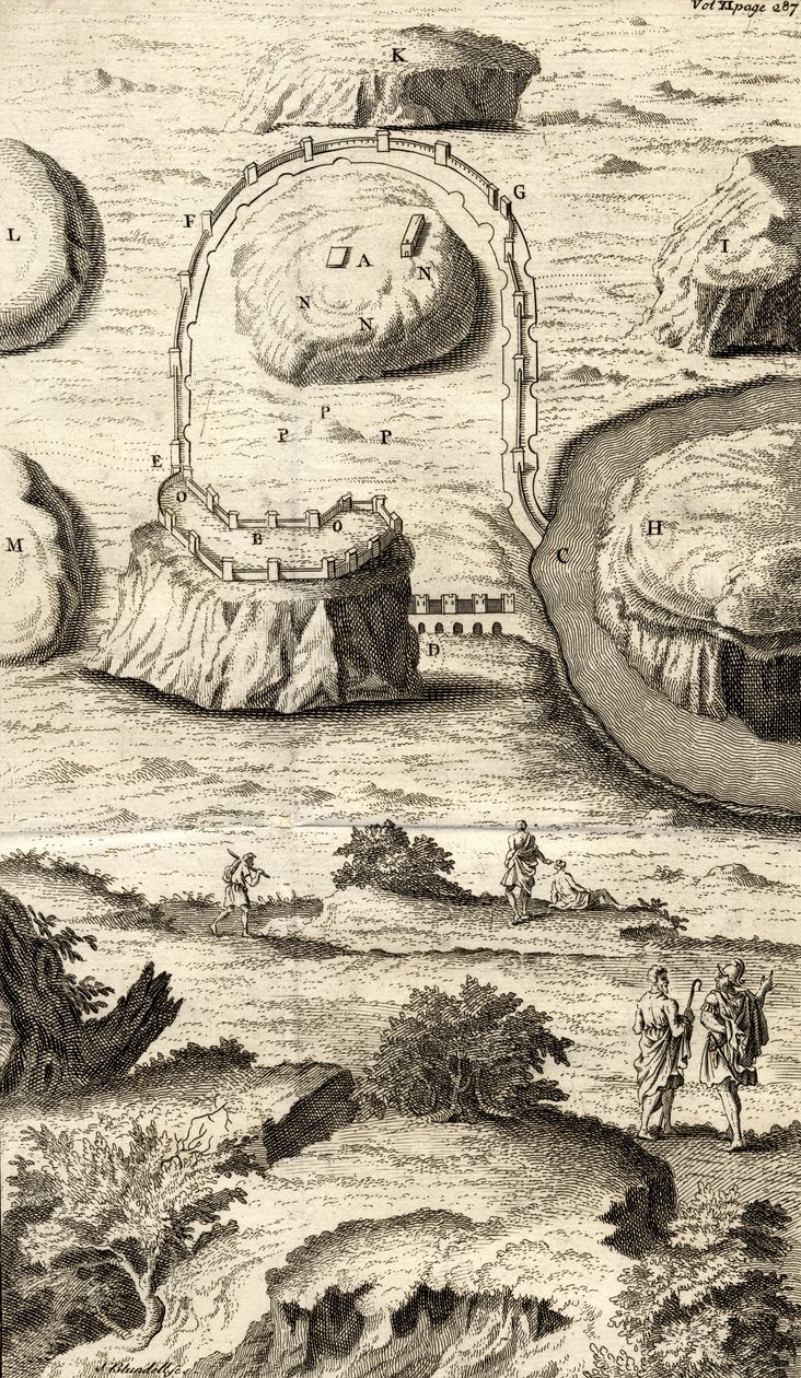 En andre plan for Roma som representerer dens situasjon etter foreningen mellom Romulus og Tatius av English School