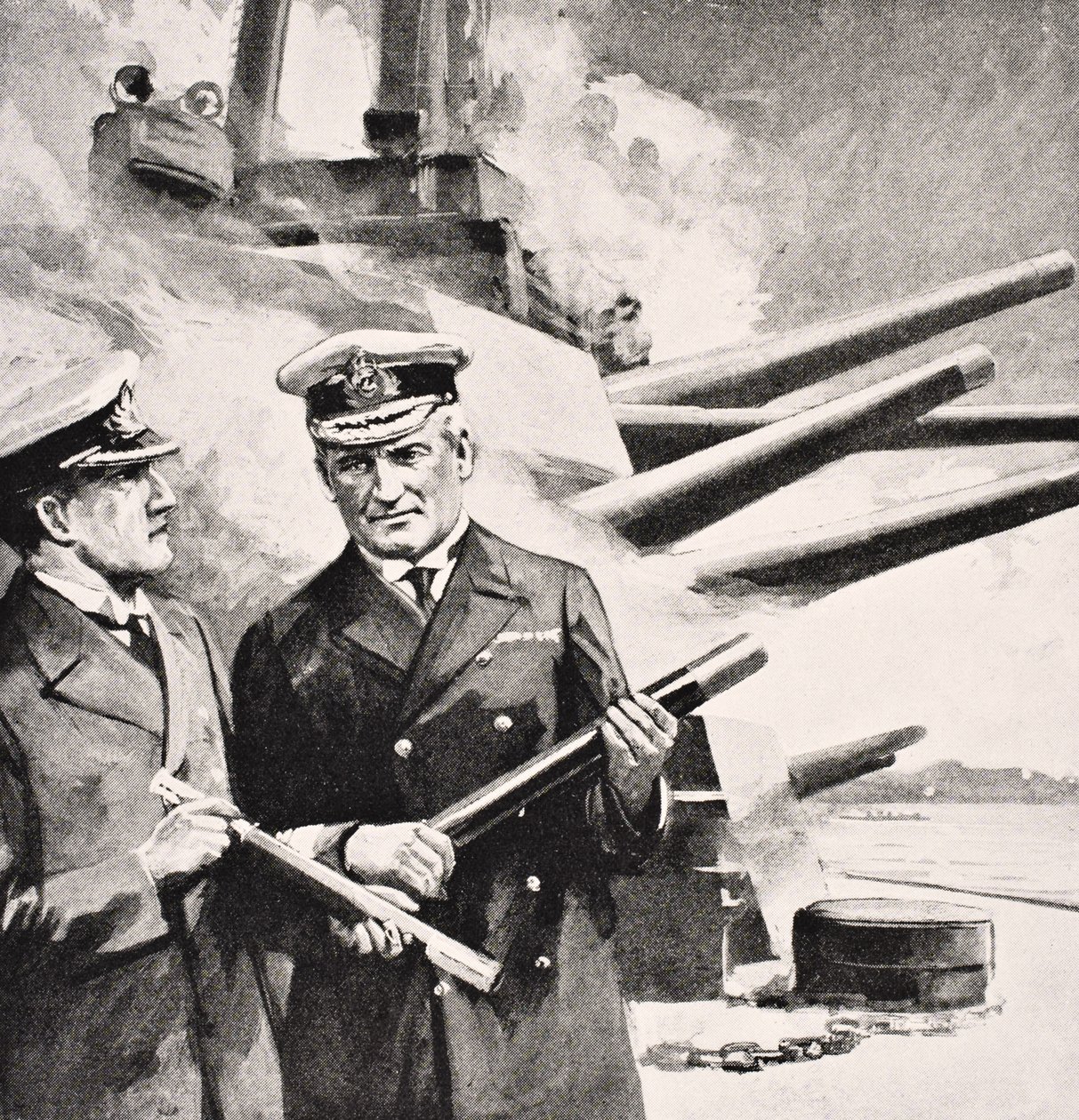 Admiral of the Fleet Sir John Michael de Robeck, fra 'The War Illustrated Album deLuxe', utgitt i London, 1916 av English School