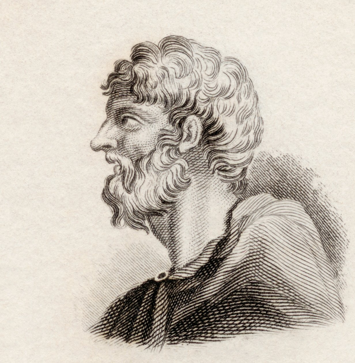 Alcaeus av Mytilene, 1825 av English School