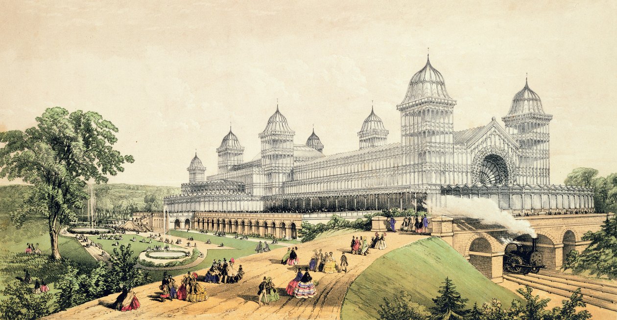 Alexandra Palace, utgitt av J.King und Son, 1873 av English School