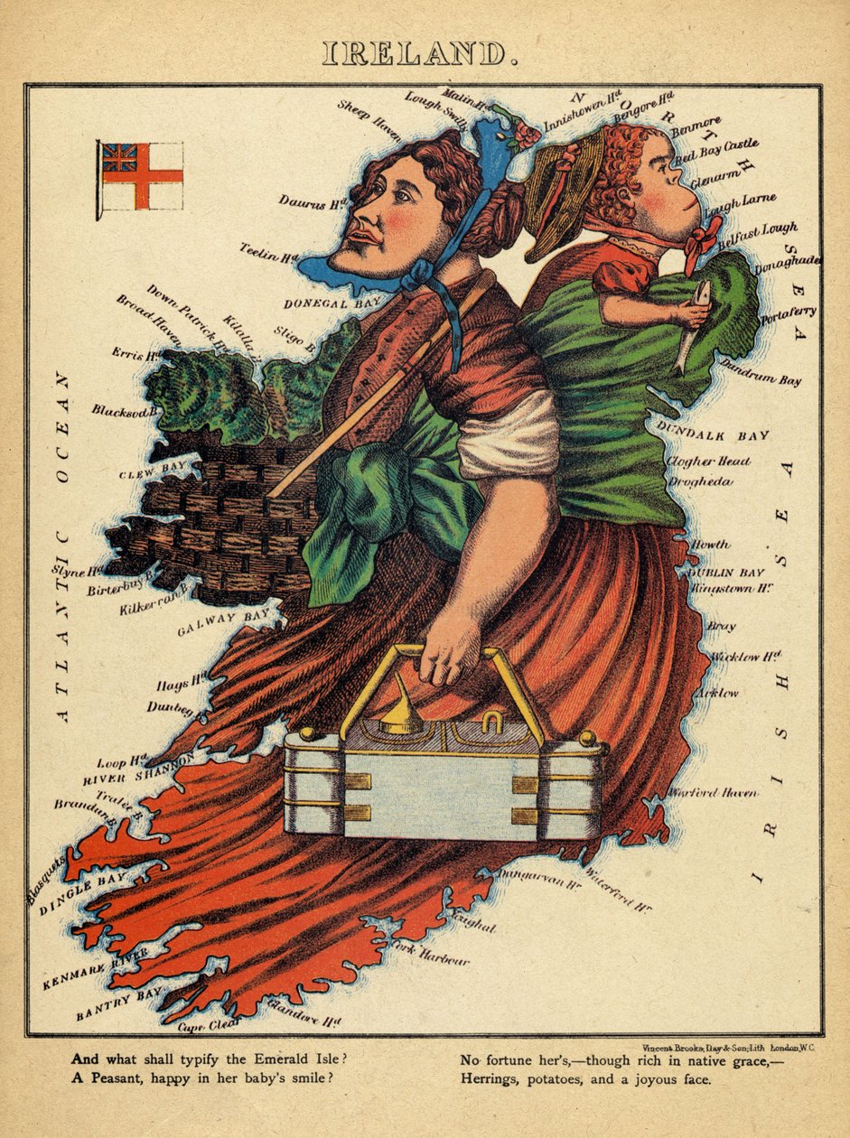 Allegory of Ireland, ca. 1860 av English School
