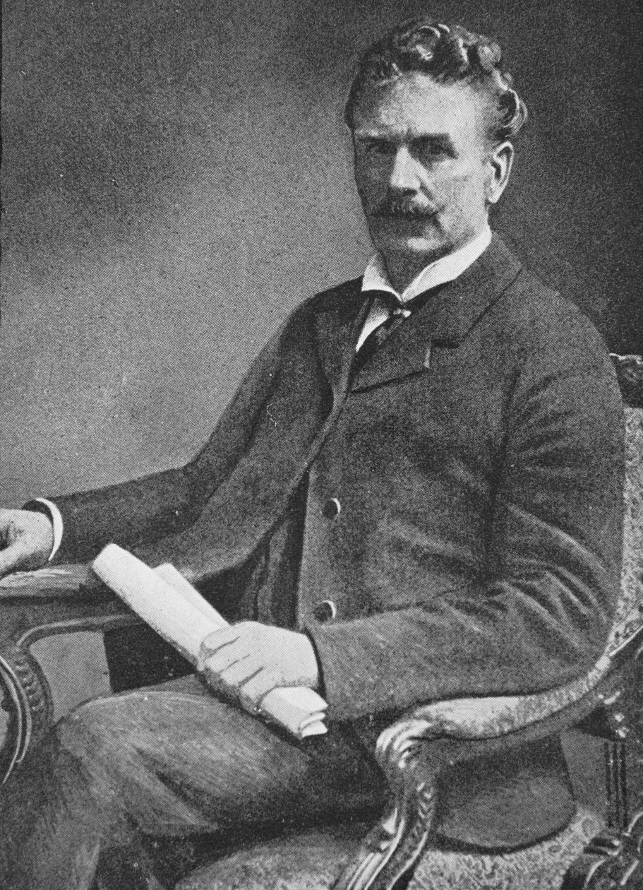 Ambrose Gwinnett Bierce (1842-c.1914) (fotogravyr) av English School