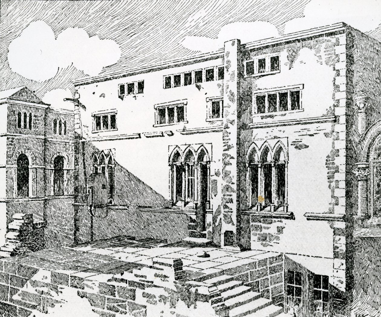 Den gamle synagogen i Metz av English School