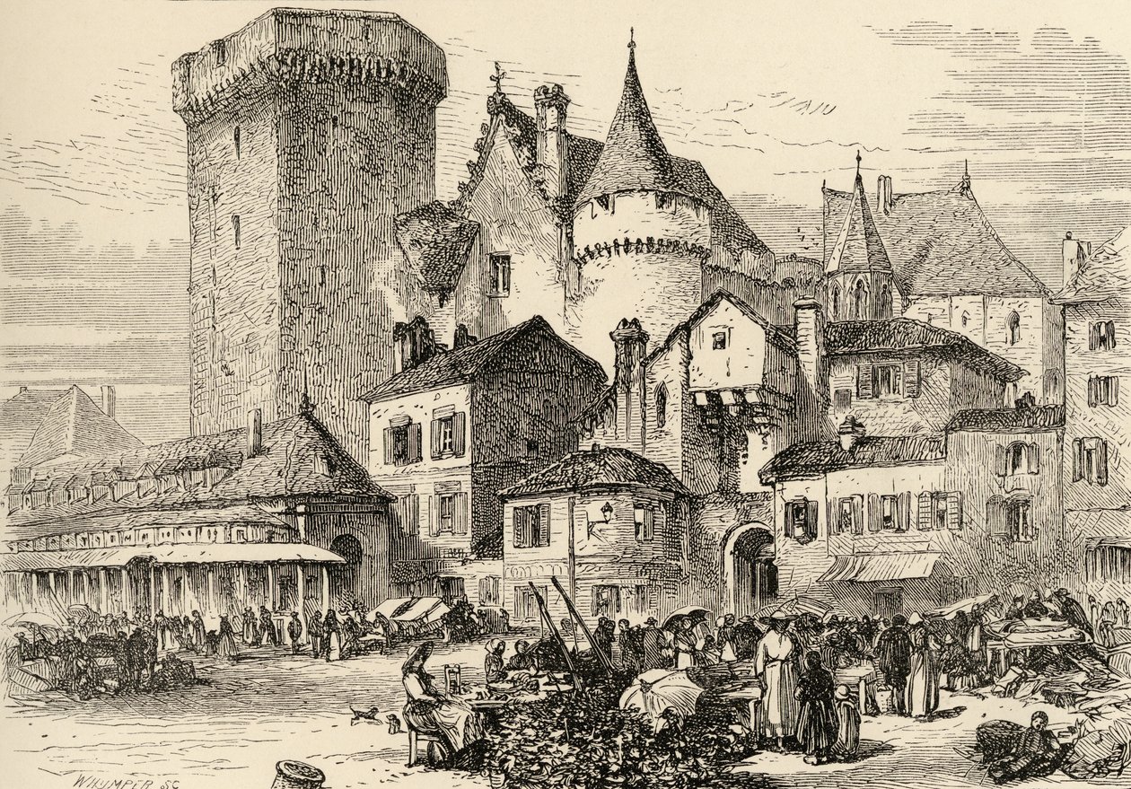 Angouleme, Frankrike, illustrasjon fra 