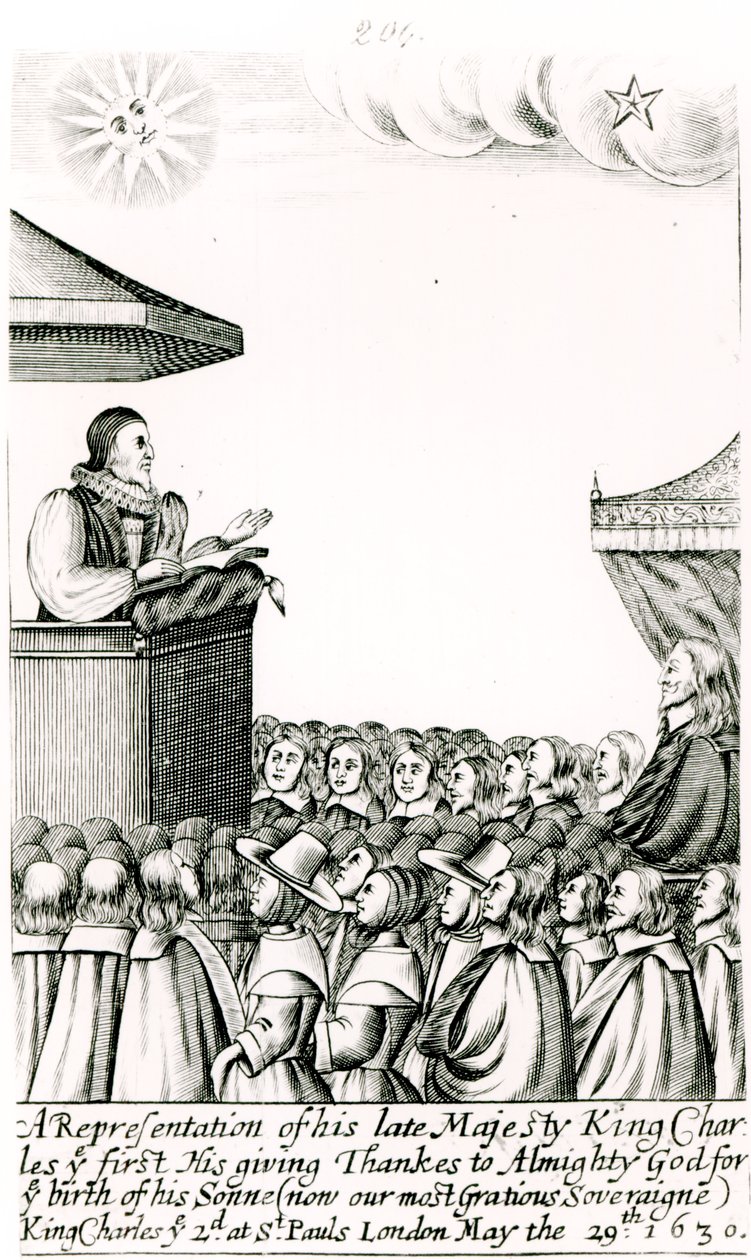 Kunngjøring om fødselen av Charles I