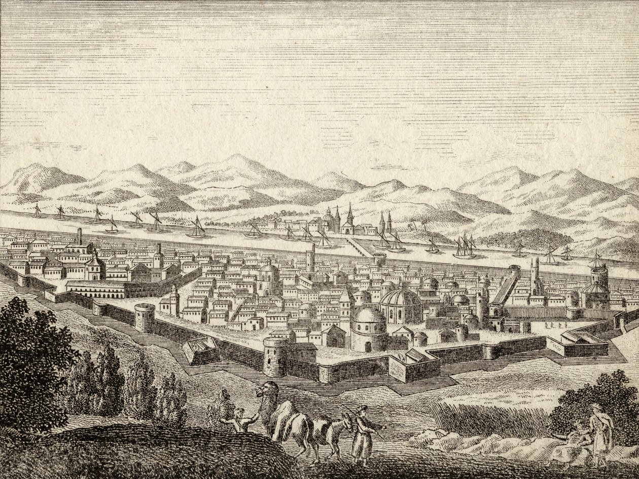 Bagdad, Irak, på 1700-tallet av English School
