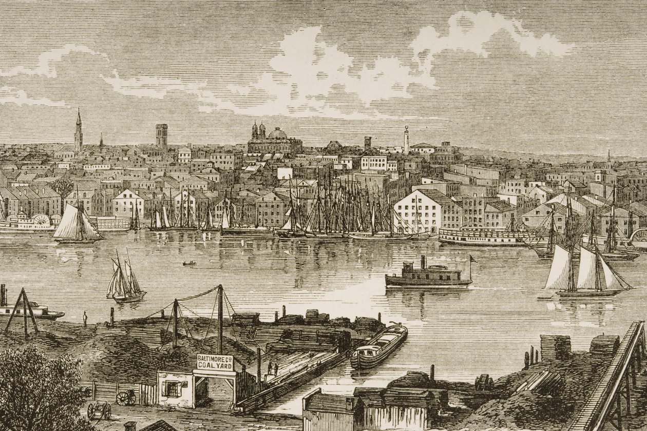 Baltimore, ca. 1870, fra 