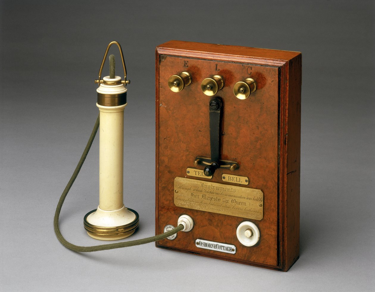 Klokketelefon brukt av dronning Victoria i Osborne House, Isle of Wight, 1877-78 av English School