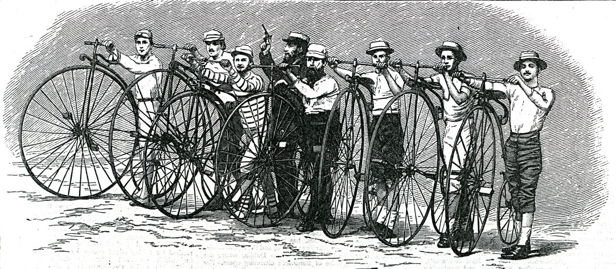 Sykkelløp fra Bath til London - The Start, illustrasjon fra 