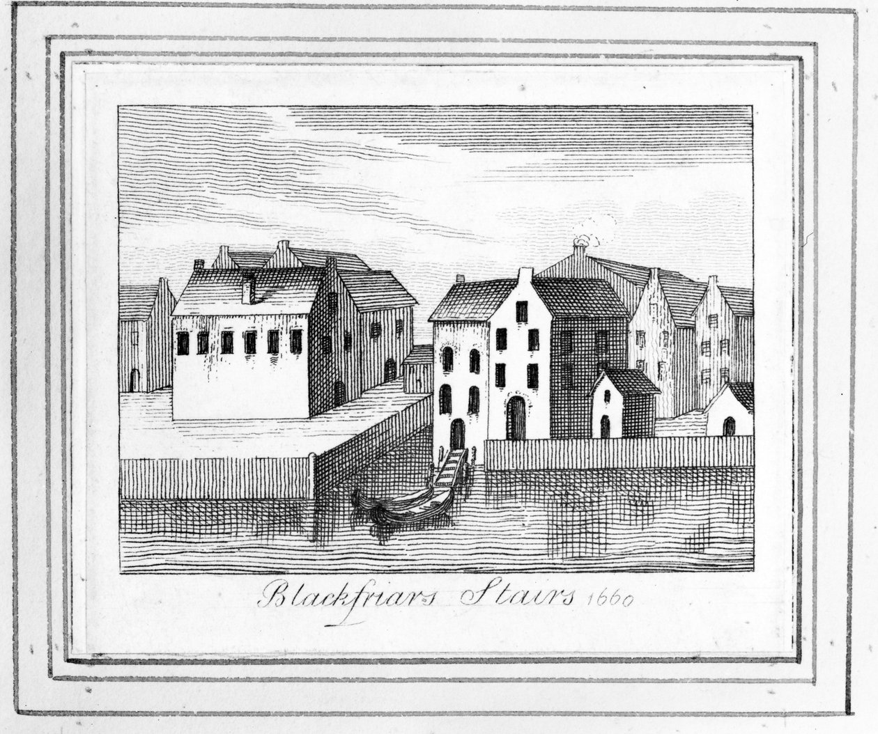 Blackfriars Stairs, 1660 av English School