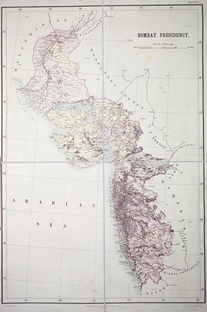 Bombay presidentskap, 1890 av English School