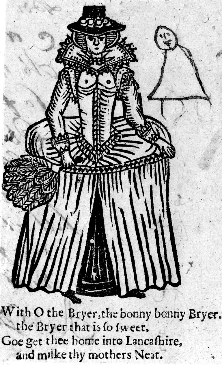 Bonny Bonny Brier, fra "A Book of Roxburghe Ballads" av English School