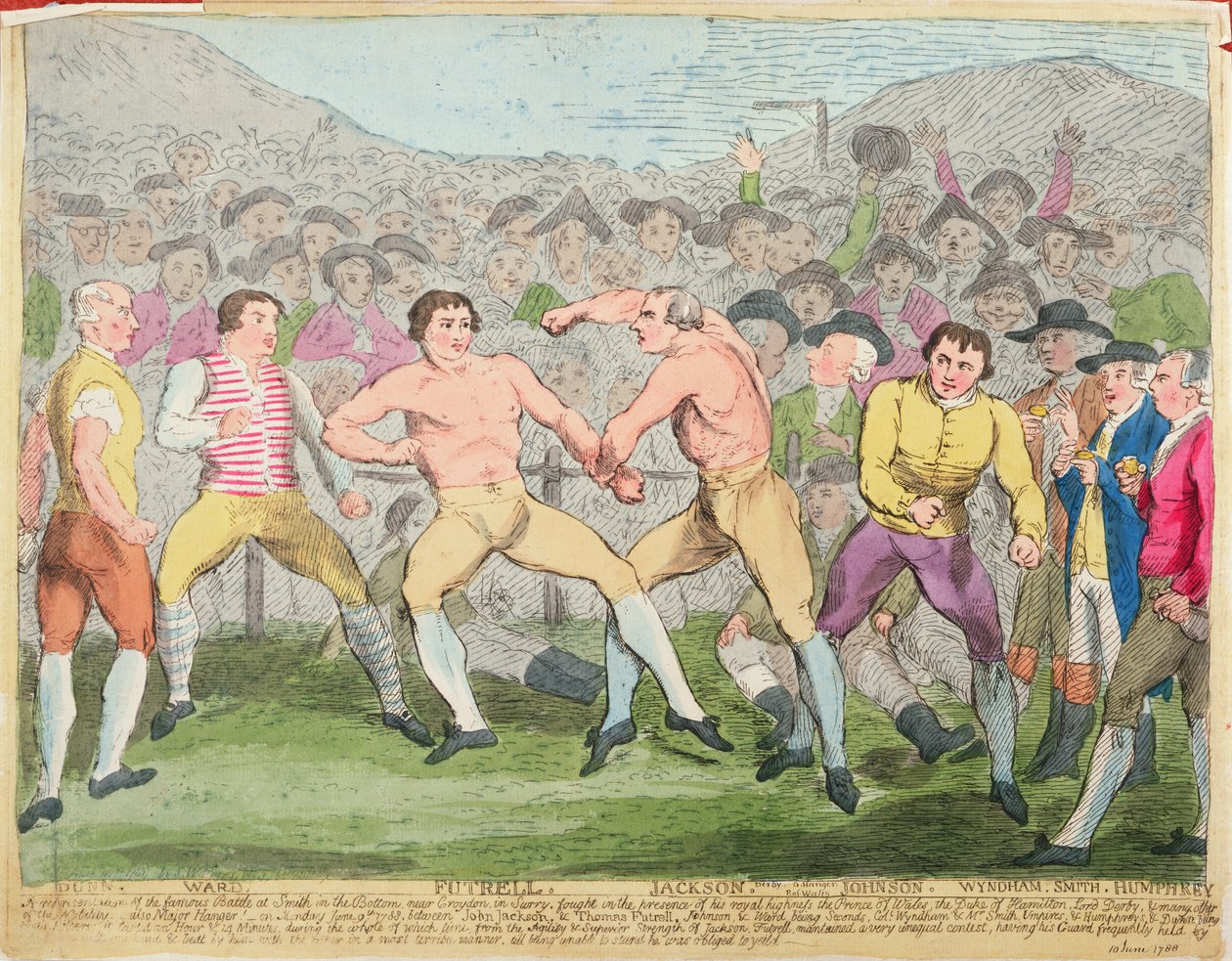 Boksekamp, 10. juni 1788 av English School