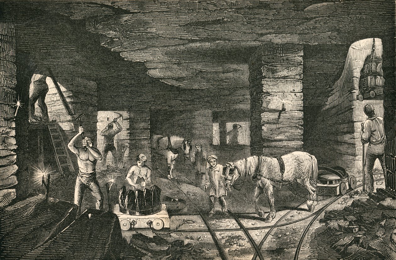 Bradley Coal Mine, nær Bilston, England, fra 