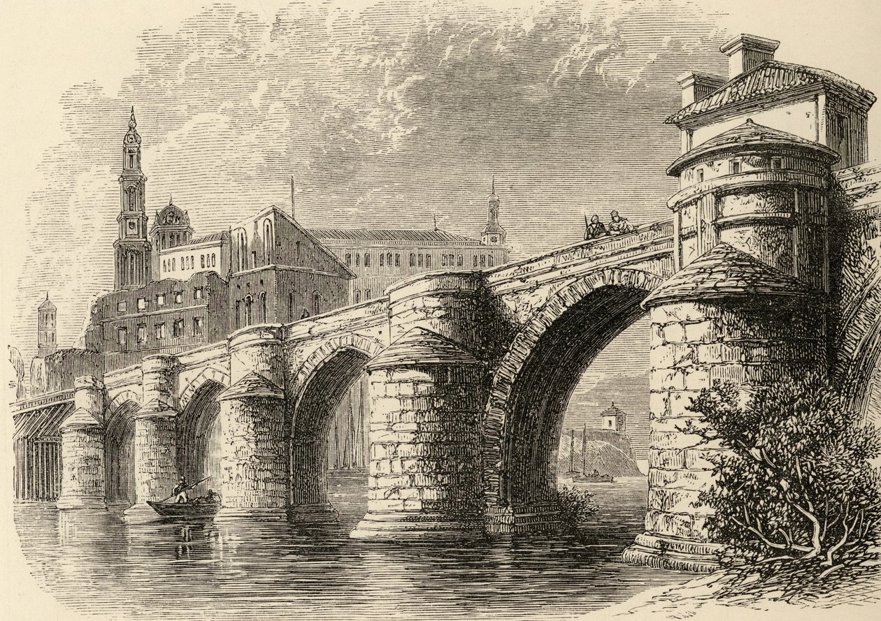 Bridge at Saragossa, Spania, fra 