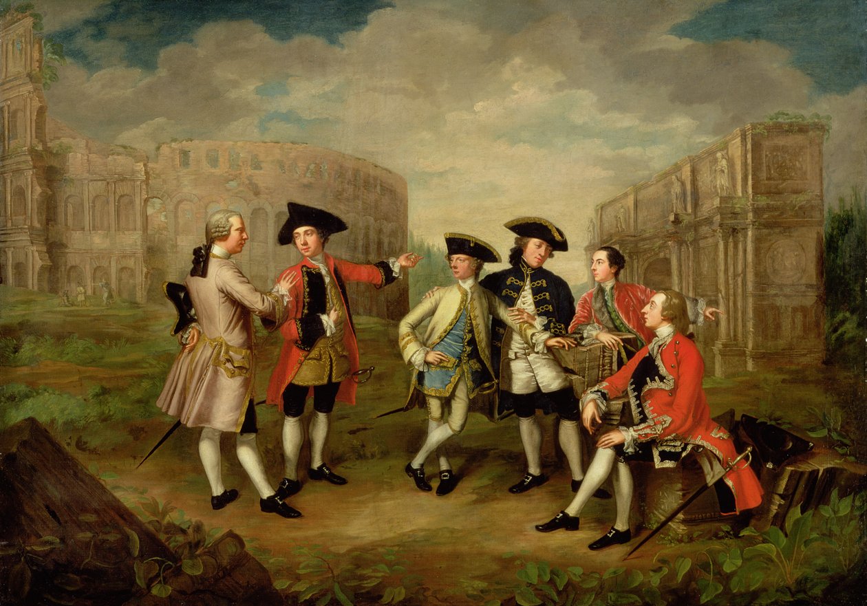 Britisk gentleman i Roma, ca. 1750 av English School
