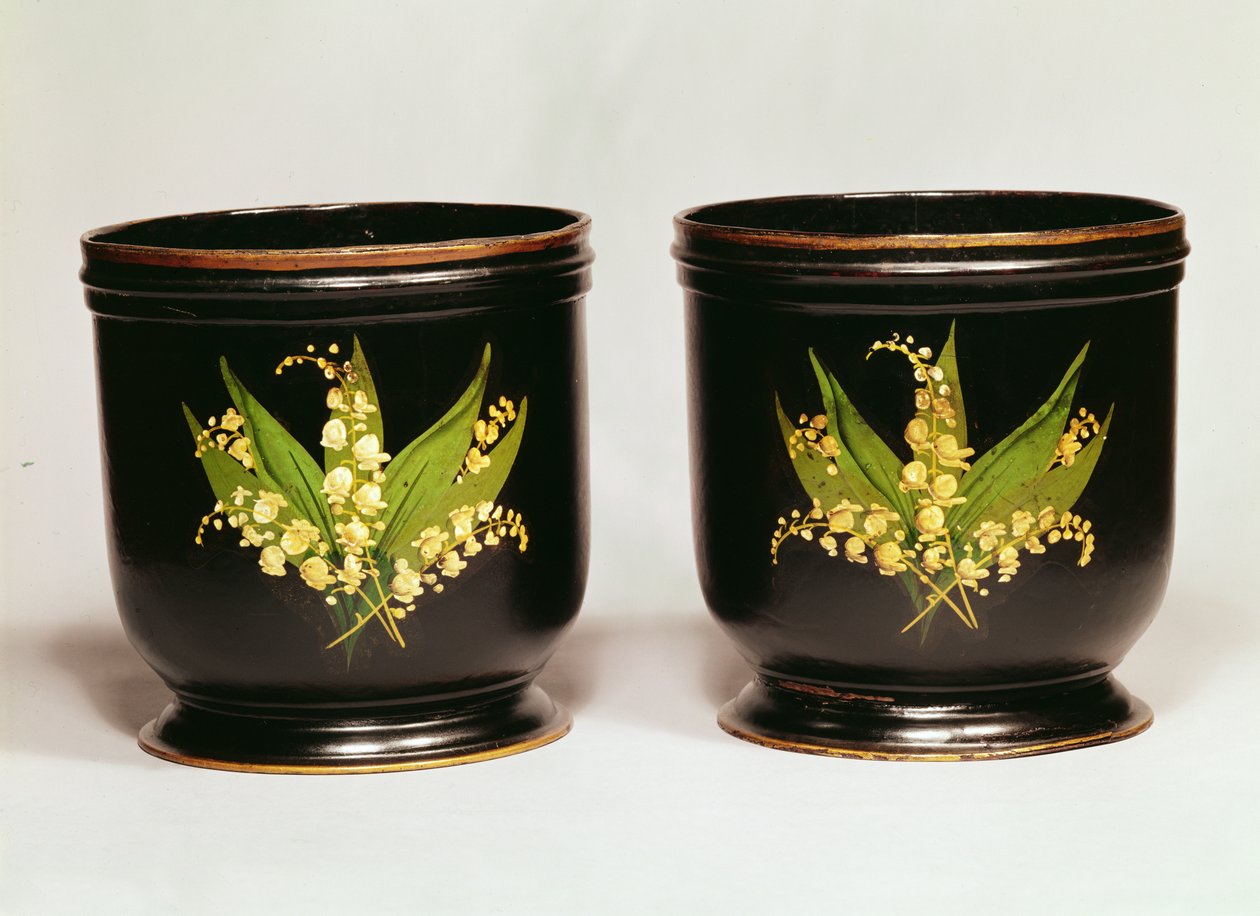 Cachepots, 1870 (papirmaché) av English School