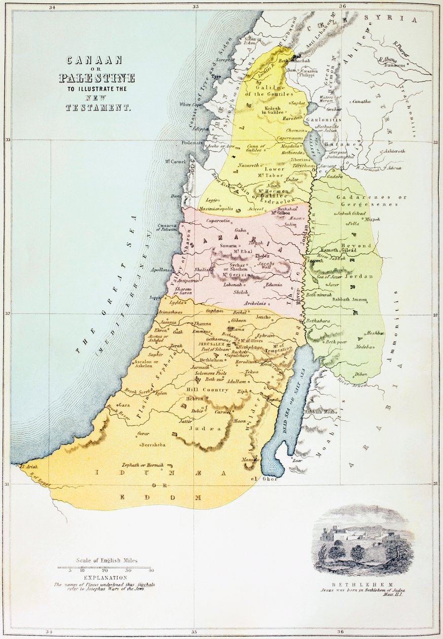 Kanaan, eller Palestina på tidspunktet for Det nye testamente av English School
