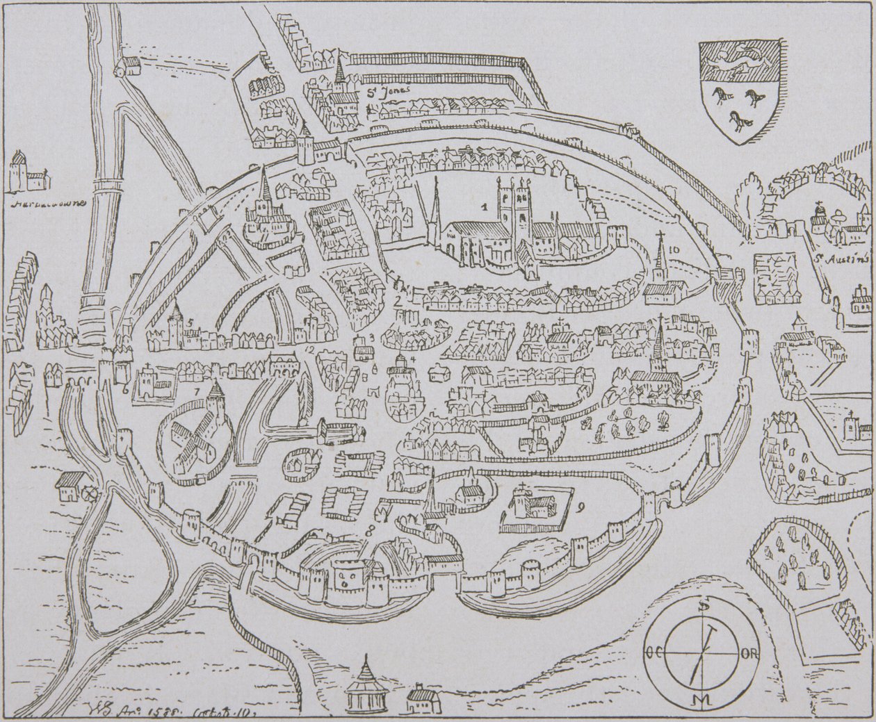 Canterbury, 1588 av English School