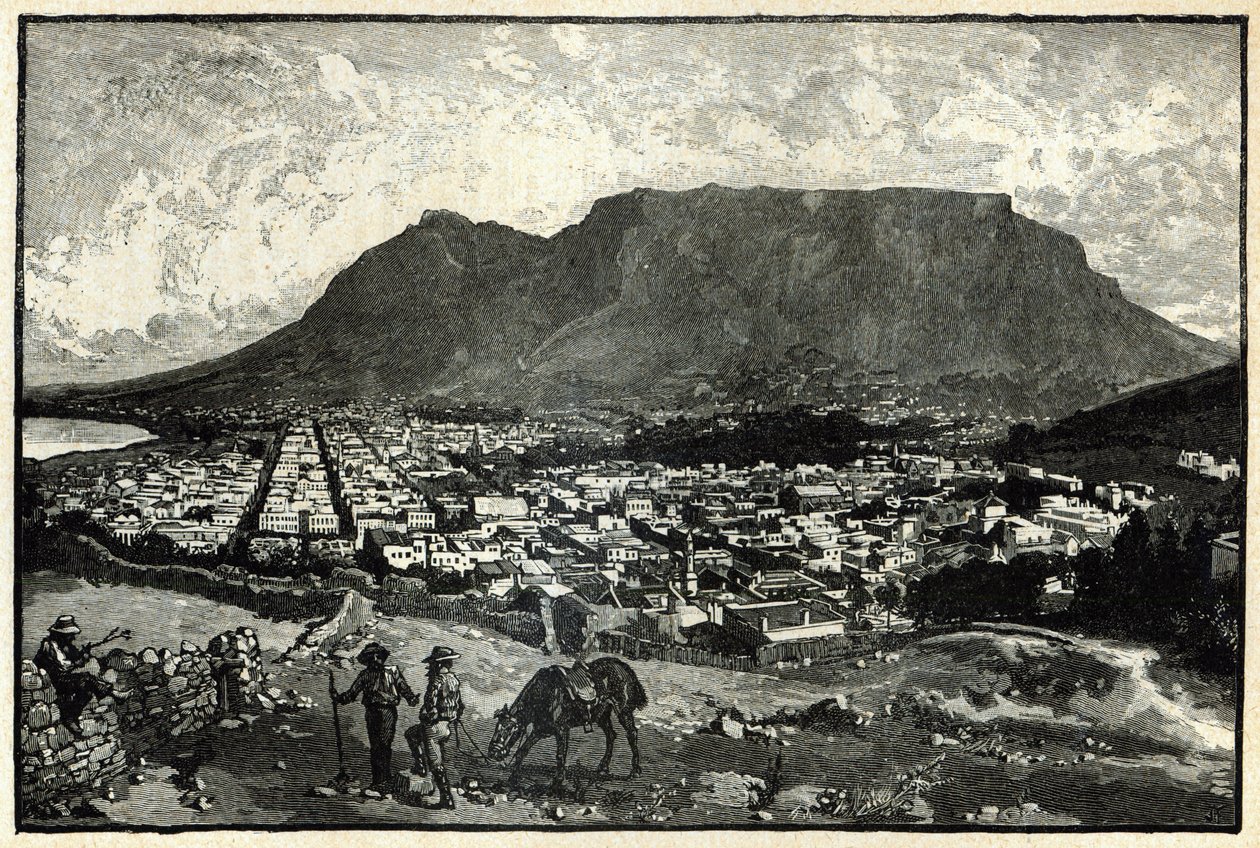 Cape Town, fra "The Life and Times of Queen Victoria" av Robert Wilson av English School