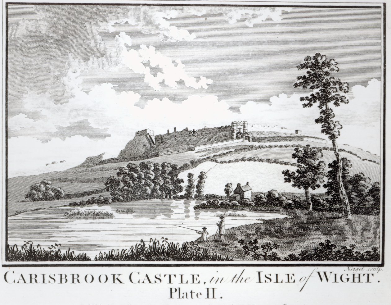 Carisbrooke Castle, på Isle of Wight av English School