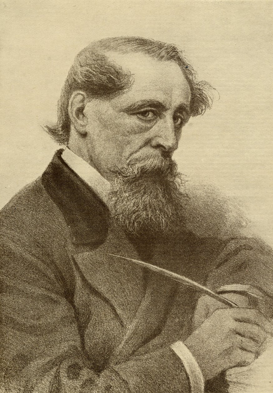 Charles Dickens (1812-70) av English School