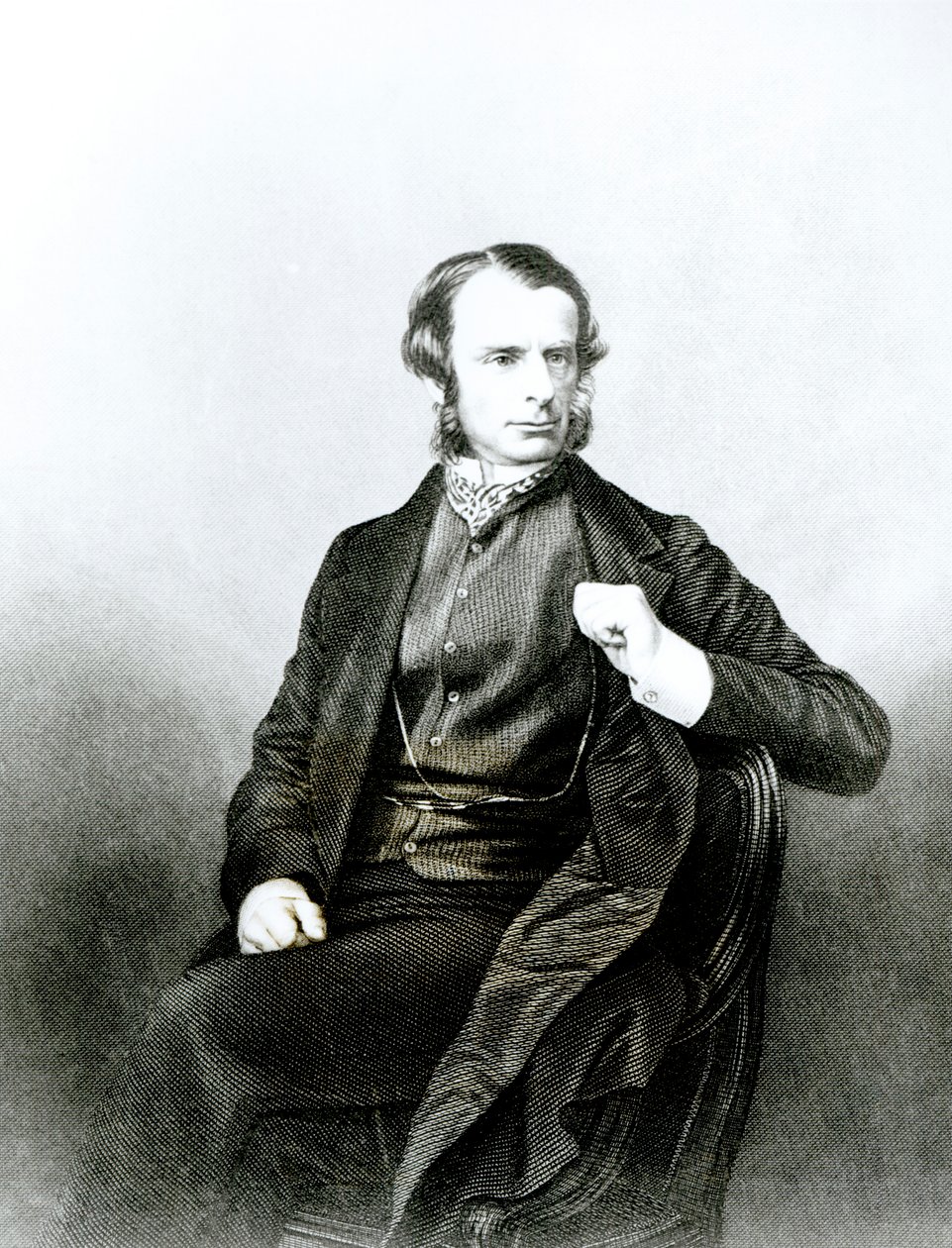 Charles Kingsley (1819-75) av English School