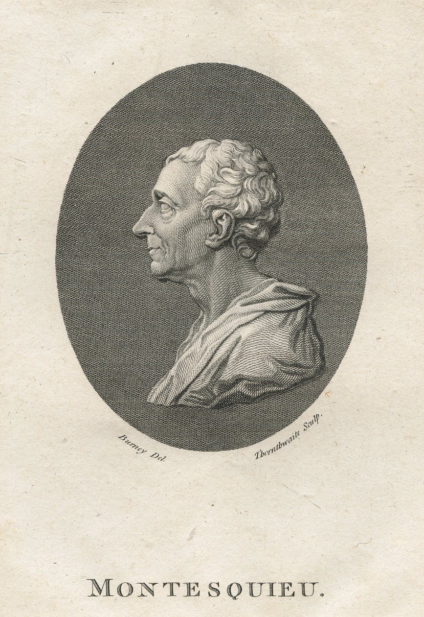 Charles Louis de Secondat, Baron de Montesquieu (1689-1755) av English School