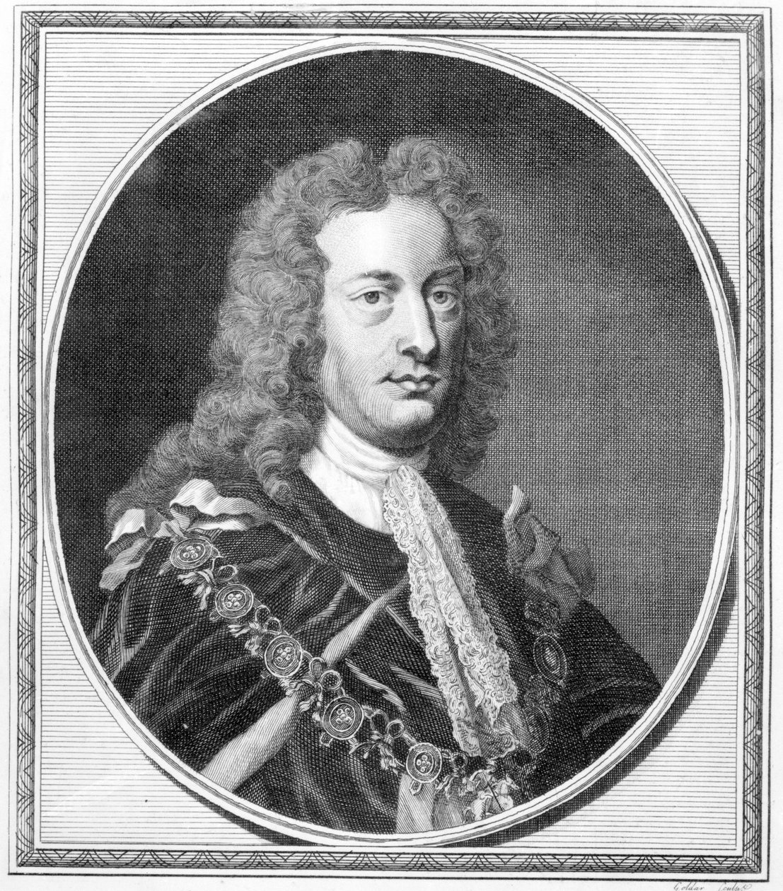 Charles Spencer, 3. jarl av Sunderland, gravert av John Golder, 1784 av English School