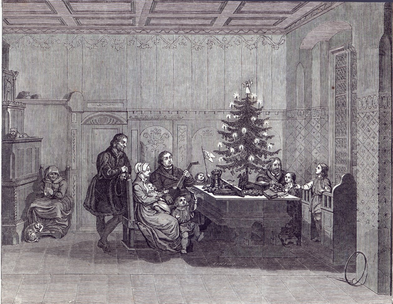Julaften i Tyskland: Martin Luther og hans familie, fra 