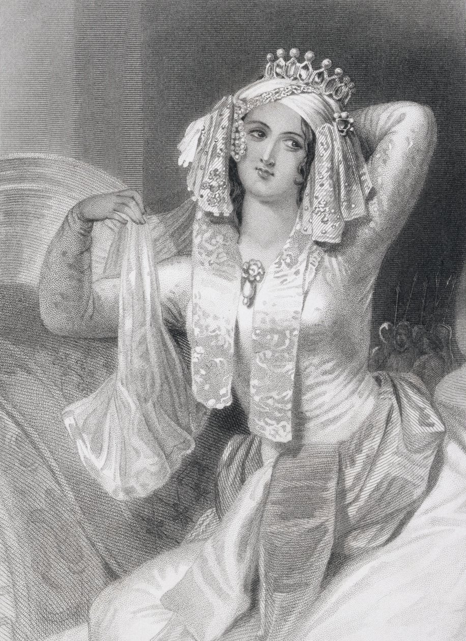 Cleopatra VII (69–30 f.Kr.) av English School
