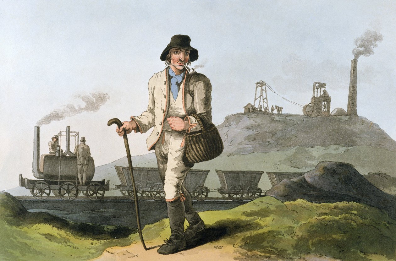 Kostymer fra Yorkshire, 1813 av English School