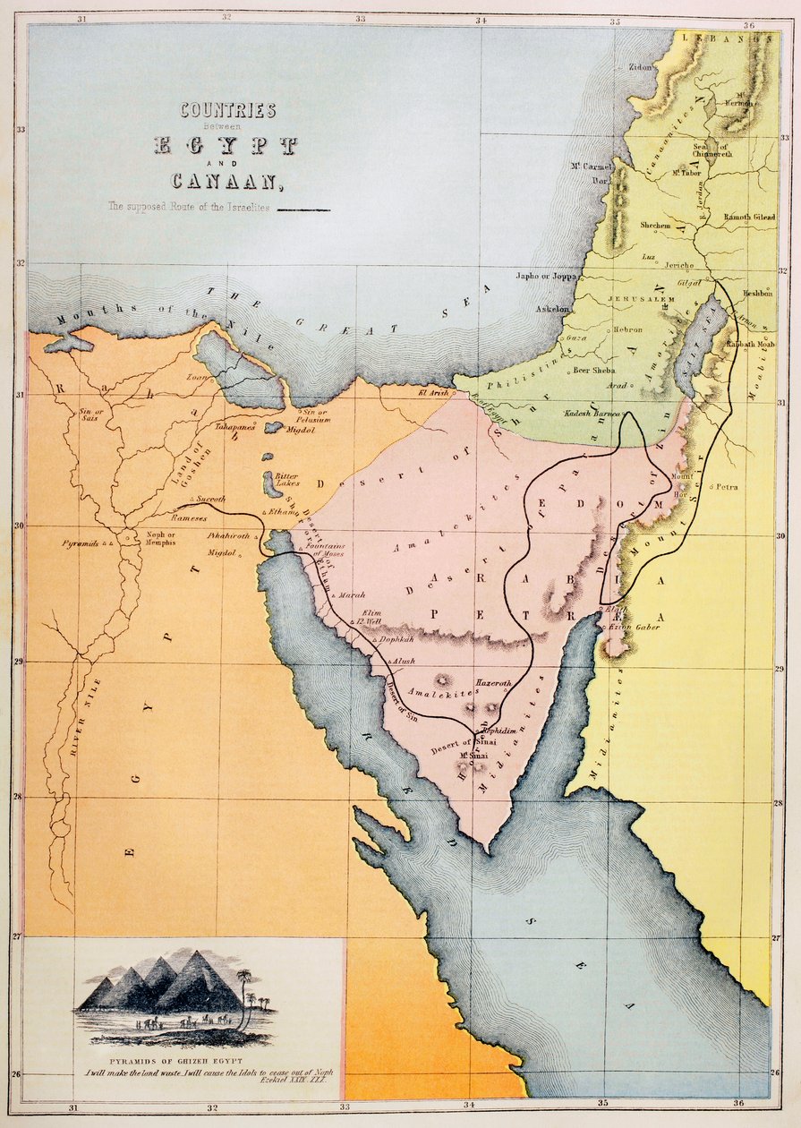 Land mellom Egypt og Kanaan av English School