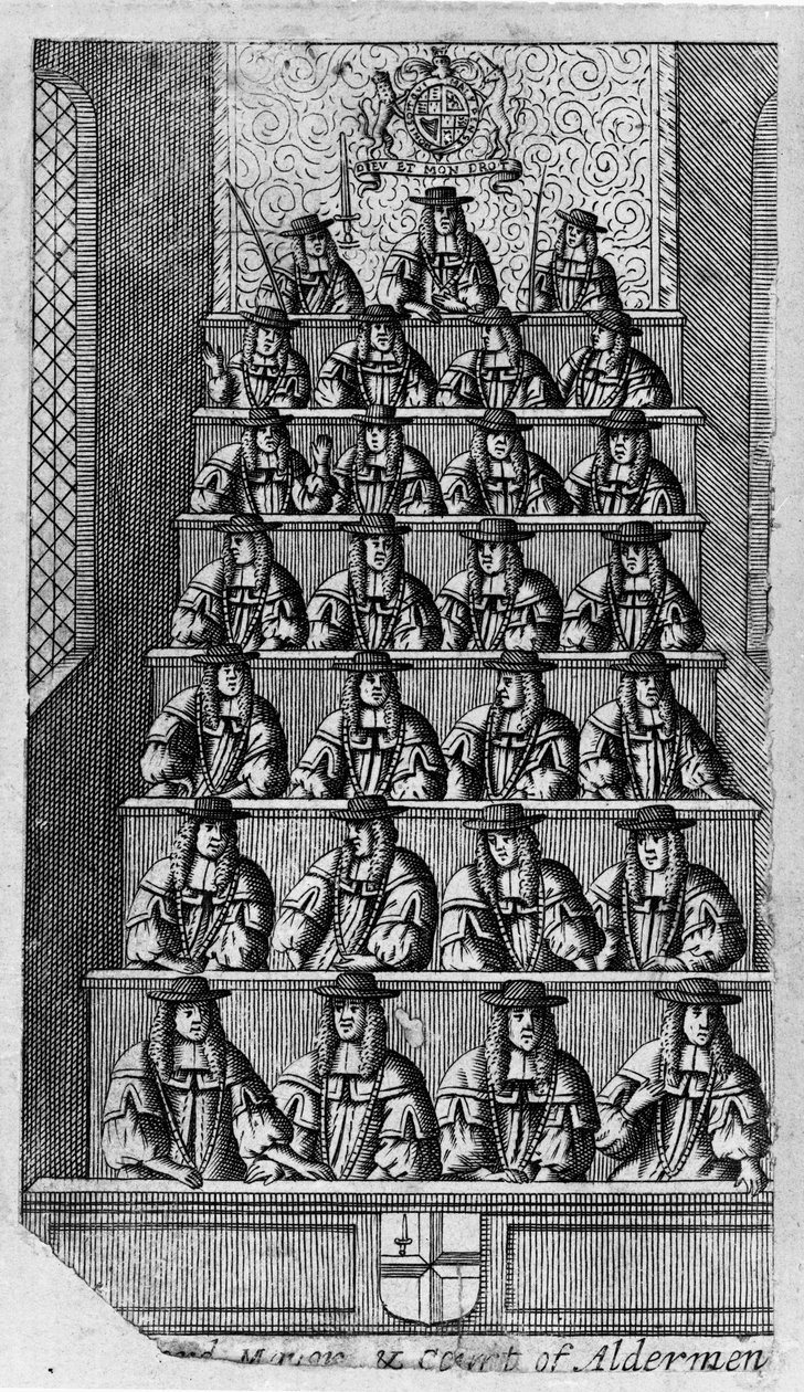 Rådmannsretten, ca. 1690 av English School
