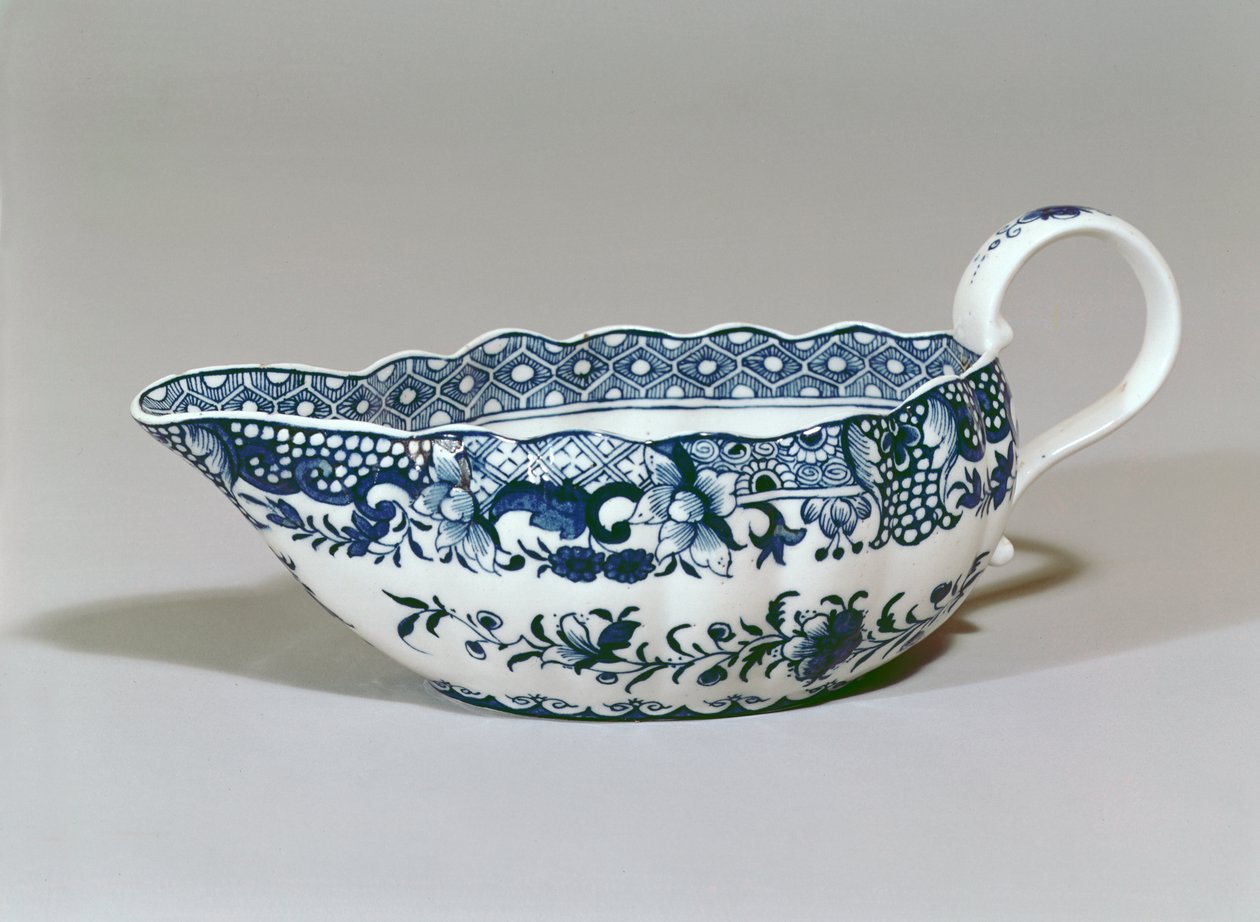 Derby sauceboat, ca. 1765 (porselen) av English School