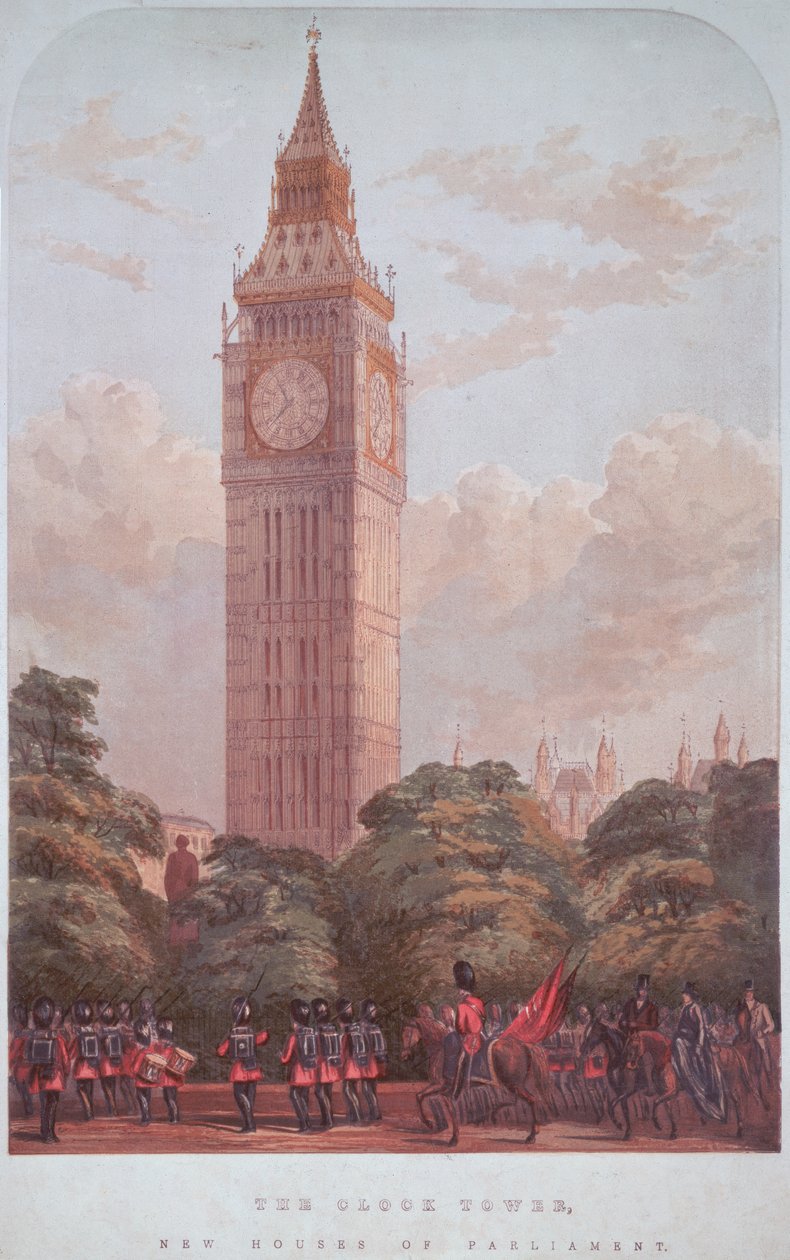 Design for Big Ben, 1859 av English School