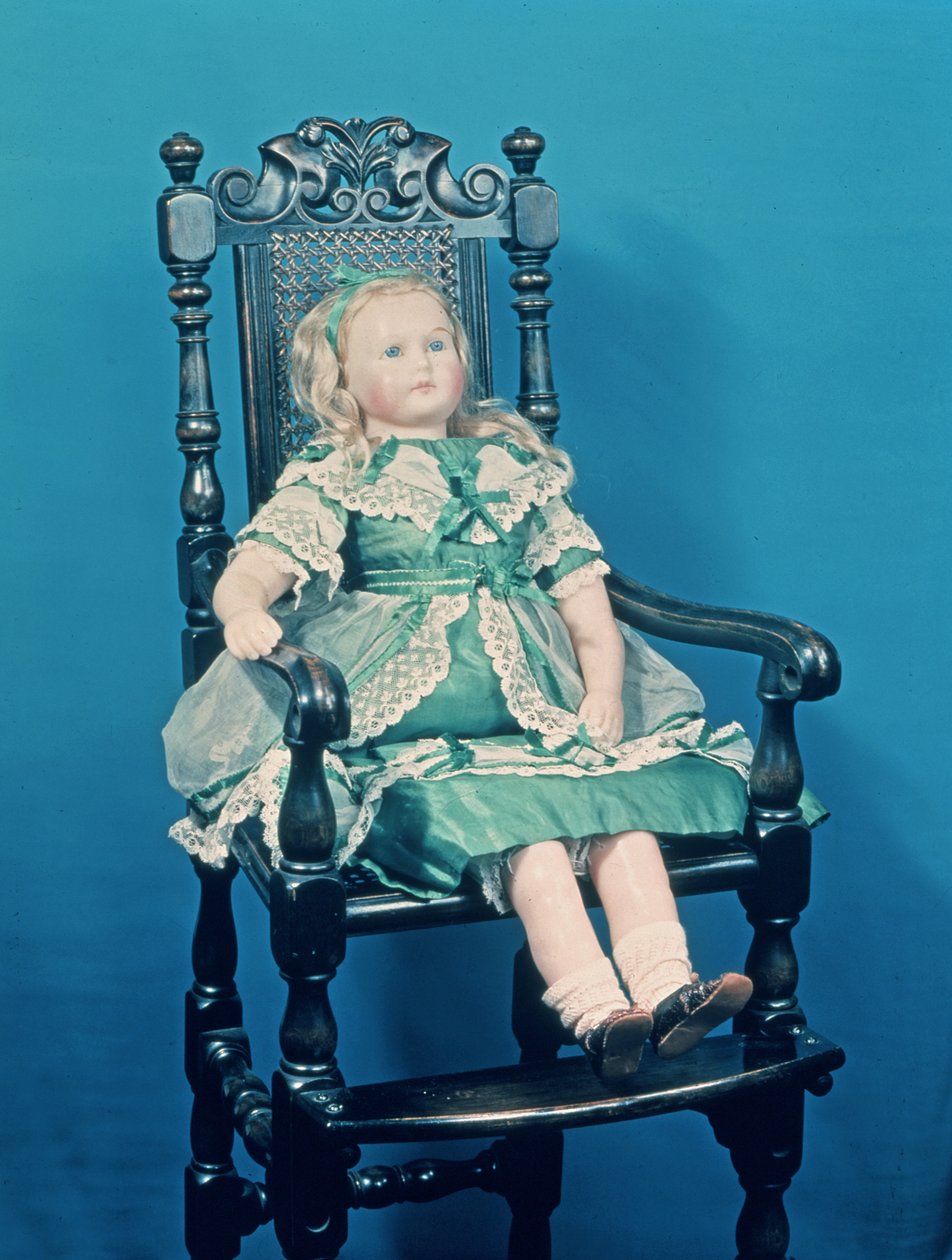 Dukke, sannsynligvis laget av Charles Marsh, 1865 (voks) av English School