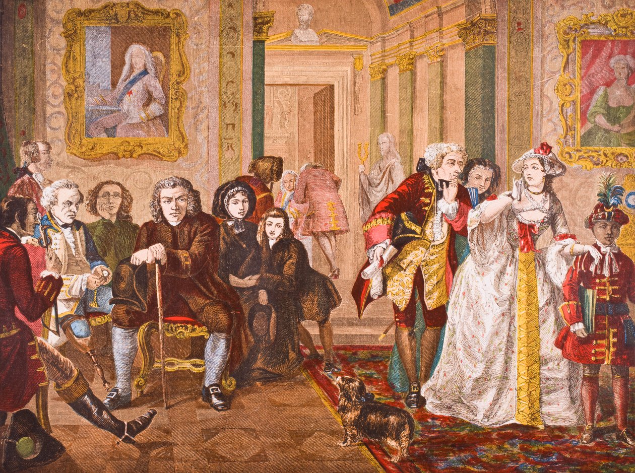 Dr Samuel Johnson i forrommet til Lord Chesterfield, fra 